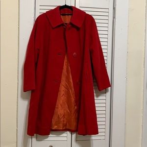 Vintage Red Wool Jacket